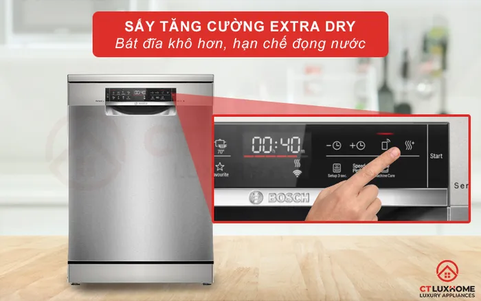 Tích hợp sấy tăng cường Extra Dry